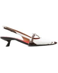 Marni - Calf-Hair Slingback Mules - Lyst
