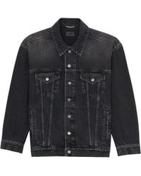 Saint Laurent - Oversized 70S Denim Jacket - Lyst