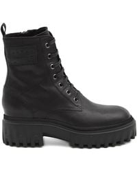 Hogan - H700 Chunky Biker Boots - Lyst