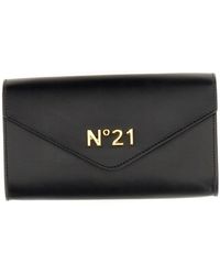 N°21 - Leather Wallet With Logo - Lyst