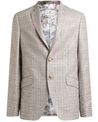 Etro - Roma Fit Checked Jacket - Lyst