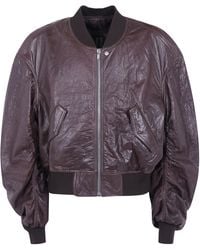 Rick Owens - "Secchia Flight" Padded Leather Jacket - Lyst