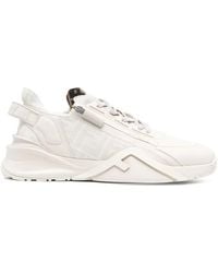 Fendi - White Flow Leather Low-top Sneakers - Men's - Calf Leather/rubber/rubberrubber - Lyst