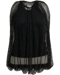 Max Mara - Sleeveless Mesh Top Tops - Lyst