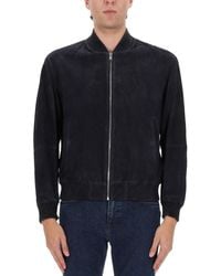 BOSS - Leather Jacket - Lyst