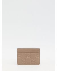 Gucci - Gg Emblem Card Case - Lyst