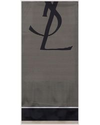 Saint Laurent - Silk Scarf - Lyst