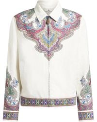 Etro - Linen Viscose Outerwear - Lyst