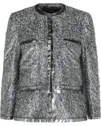 Givenchy - Animal Print Single-Breasted Jacket - Lyst
