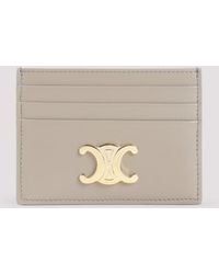 Celine - Triomphe Calfskin Card Holder - Lyst