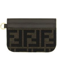 Fendi - Ff Jacquard Cardholder - Lyst