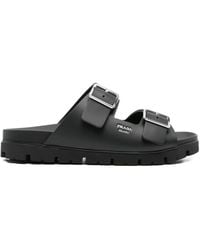 Prada - Strap Sandals With Buckle - Lyst