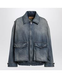 MM6 by Maison Margiela - Denim Jacket With Flap Pockets - Lyst