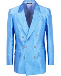 Tom Ford - Duchesse Polka Dot Jacquard Double Breasted Jacket - Lyst