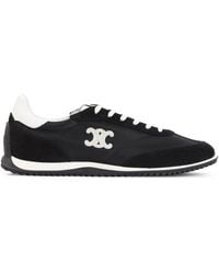Celine - Low Lace-Up Sneakers With Triomphe - Lyst