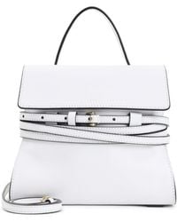 Moschino - Tie Me Leather Shoulder Bag - Lyst