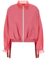Fendi - Fluo Pink Viscose Blend Jacket - Lyst