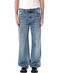 Ami Paris - Denim Large Fit Jeans - Lyst