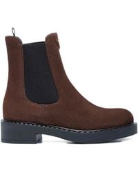 Prada - Stiefelette Chocolate - Lyst