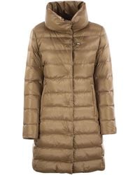 Fay - Long Down Jacket With Hook - Lyst