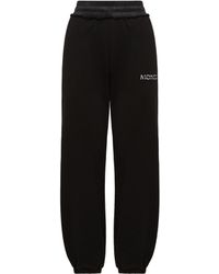 Moncler - Logo-Embroidered Elasticated-Waistband Cotton Track Pants - Lyst