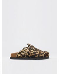 Birkenstock - Boston Fur Leopard Sandal Exq - Lyst