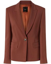 Pinko - Gente Single-Breasted One Button Jacket - Lyst
