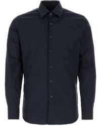 Prada - Stretch Poplin Shirt - Lyst