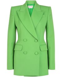 McQueen - Fitted Double-Breasted Blazer - Lyst