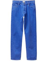 Versace - Regular Waist Colored Denim Jeans - Lyst