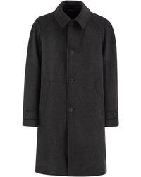 Herno - Wool-Blend Coat With A Clean, Timeless Design - Lyst