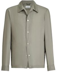 Brunello Cucinelli - Silk Blouson Jacket - Lyst