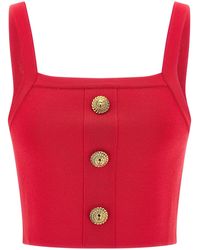 Balmain - Brassiere Top - Lyst