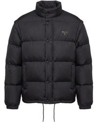 Prada - Re-Nylon Short Down Jacket - Lyst