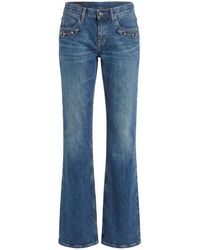 Gucci - Low Rise Flare Pants - Lyst