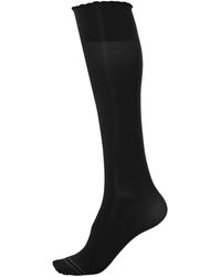 Hue Graduated Compression Opaque Knee-hi Socks - Black
