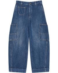 Givenchy - Medium Cropped Cocoon Cargo Jeans - Lyst