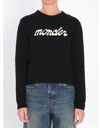 Moncler - Logo Wool And Cashmere Jumper - Lyst