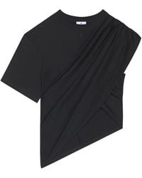 Courreges - Asymmetrical Twist T-Shirt - Lyst