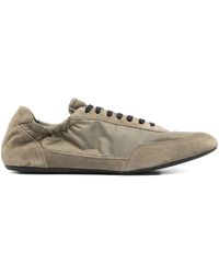 Prada - Collapse Re-Nylon And Suede Elasticized Sneakers - Lyst