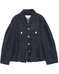 Ganni - Denim Cotton Jacket - Lyst