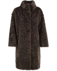 Herno - Teddy-Effect Coat - Lyst