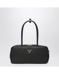 Prada - Medium Leather Bowling Bag - Lyst