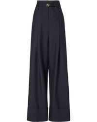 Fendi - Wide Elegant Trousers - Lyst