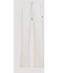 Moncler - Natural Cotton Sweat Bottoms Pants - Lyst