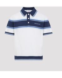 CASABLANCA - Mesh Stripe Polo - Lyst