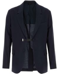 Fendi - Dark Wool Jacket - Lyst