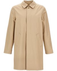 A.P.C. - Cotton Coat With Minimalist Design - Lyst