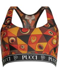 PUCCI - Occhi Polyamide Elastane Top Bra - Lyst