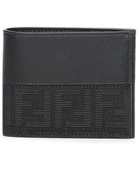 Fendi - Bifold Ff Jacquard And Leather Wallet - Lyst